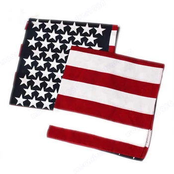 

New Fashion Unisex US Flag Scarves Bandanas Hip-hop Dance Travel Head Scarf