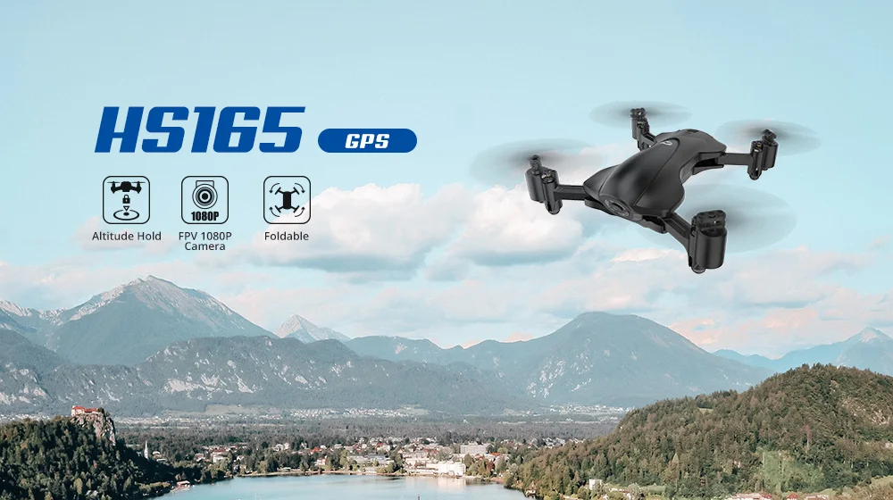 Holy Stone HS165 складной gps Дрон 5G 1080P HD камера Tap Fly Circle Fly с удержанием высоты одним ключом Start Live Video Quadcopter