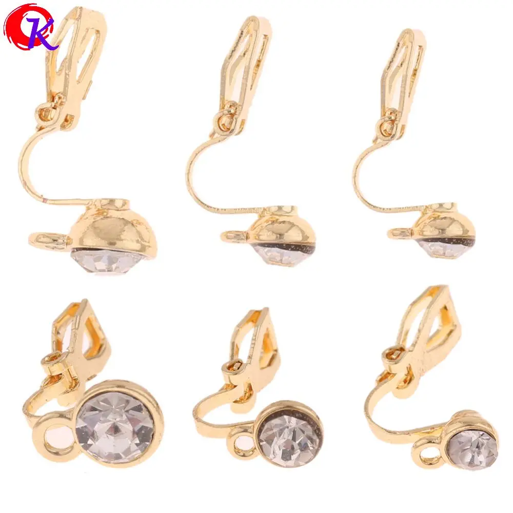 

Cordial Design 100Pcs Jewelry Accessories/Rhinestone Earrings Clip/DIY Parts/Earrings Making/Hand Made/Earring Findings
