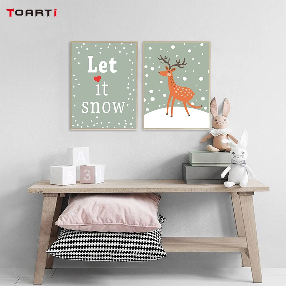 Christmas Wall Art Posters And Prints Canvas Painting (3)