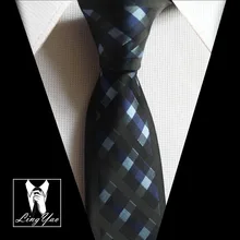 2017 jacquard woven ties chequers plaids tie for party