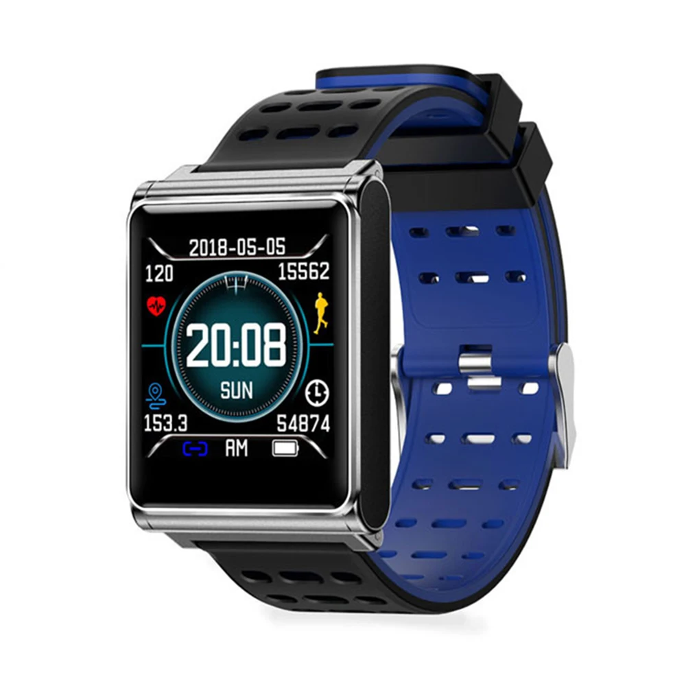 

N98 Smart Watch Men Sports Fitness Tracker Waterproof Heart Rate Monitor Pedometer Clock Smartwatch with Steel or Silicone Strap
