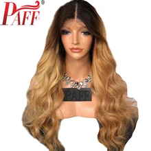 PAFF Ombre full lace human hair wig remy hair Brazilian body wave two tone Blonde #1B 27 human hair wig with free part babyhair PAFF Ombre full lace human hair wig remy hair Brazilian body wave two tone Blonde #1B 27 human hair wig with free part babyhair
