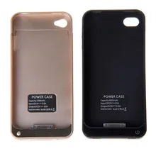 4000mah Portable Power Bank for iPhone 4 4S External Battery Charge Case Cover for iPhone 4 4S Rechargeable portable backup case