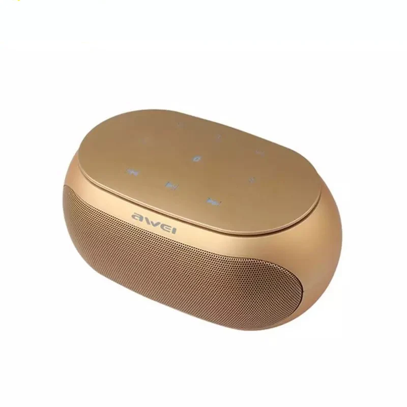AWEI Y200 Bluetooth динамик портативный мини Динамик Звуковой бар компьютерный динамик для мобильного телефона MP3 динамик - Цвет: GOLD