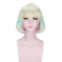 Ccutoo 35 см хауки нет куни алмаз синтетический парик для студенческой вечеринки Бобо короткий парик теплостойкое волокно