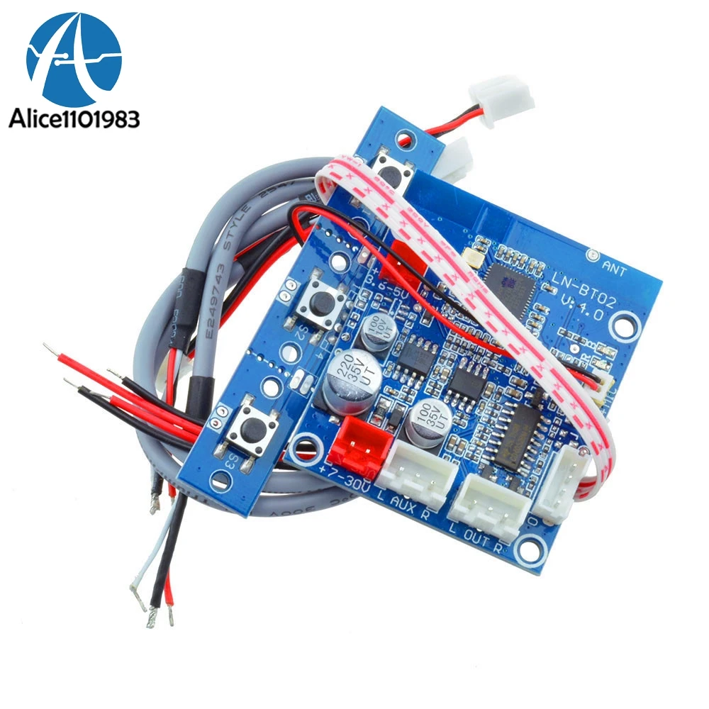 1Set Diy Kit Car Bluetooth 3.0 4.0 Wireless Audio Receiver Board Stereo