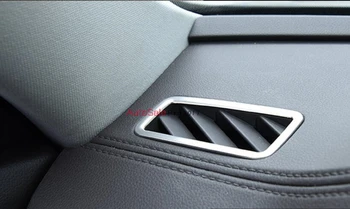 

For Volkswagen VW Atlas Teramont 2017 2018 Matte stainless steel Interior Car Upper Air Condition Vent Cover Trim 2pcs