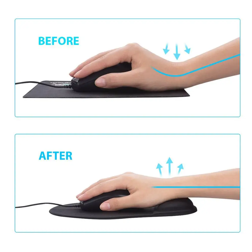 Wrist Rest Mouse Pad Non-Slip Base Superfine Fibre Memory Foam Wrist Rest Pad Ergonomic Mousepad for PC Laptop Office Gaming Wrist Rest Mouse Pad Non-Slip Base Superfine Fibre Memory Foam Wrist Rest Pad Ergonomic Mousepad for PC Laptop Office Gaming