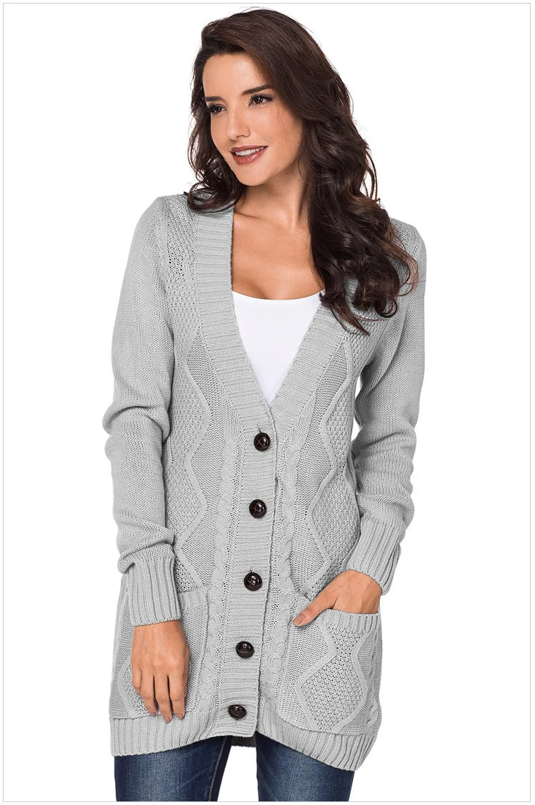 thick black cardigan womens