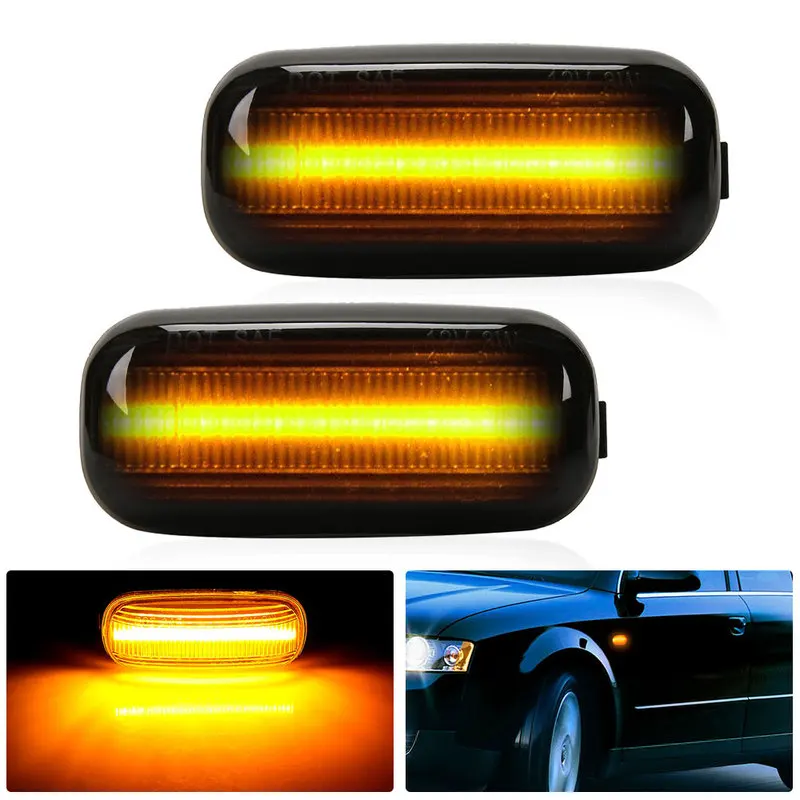 

High Quality Amber LED Signal Light for Audi Side Marker Car Signal Lamp 2 Piece/pair