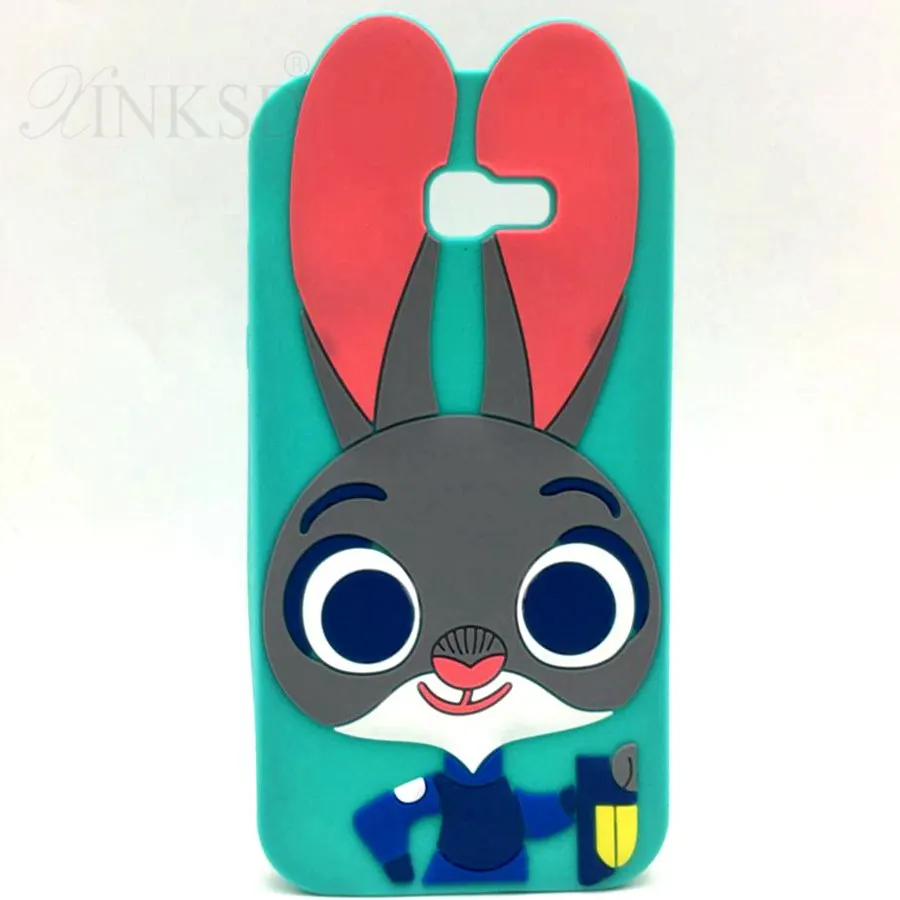 Silicone Case For Galaxy A5 2017 New Stitch Minions Minnie Mouse Pocket Cat Judy Unicorn Cases Cover For Samsung A5 2017 A5206_