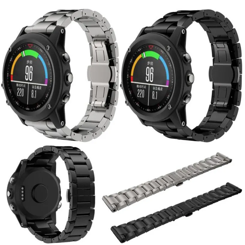 Сказочный Титан Сталь браслет ремешок Смарт часы ремешок для Garmin Fenix 3/hr оптом No25