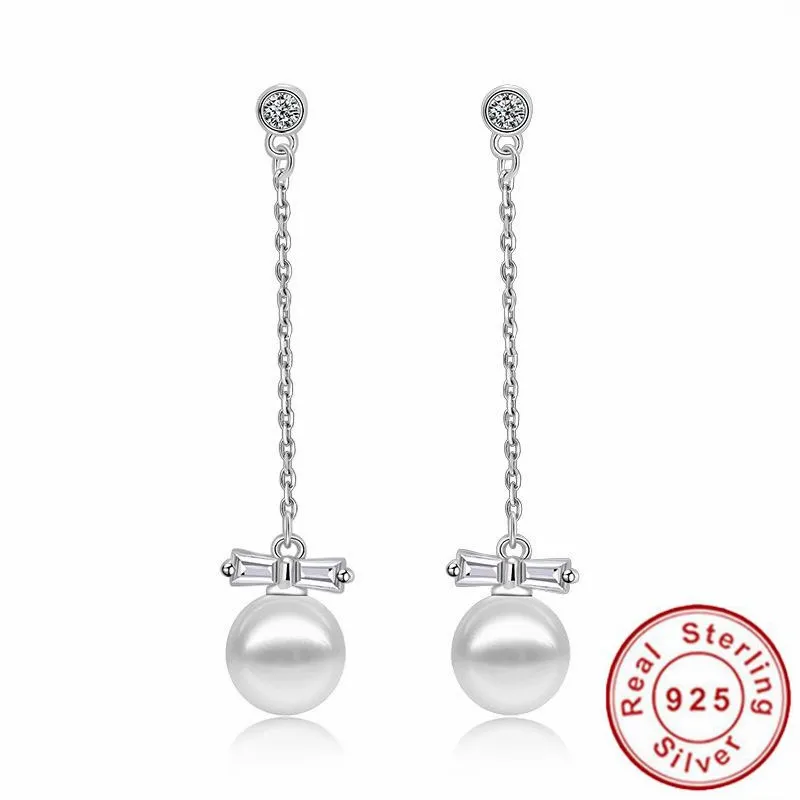 tassel pearl earrings