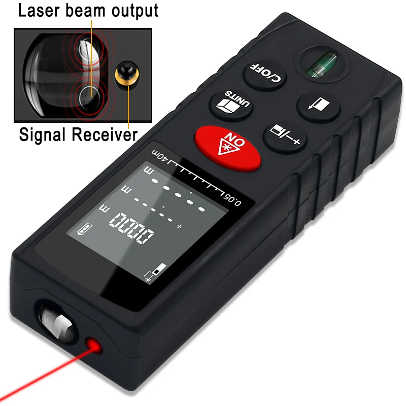 Лазерный дальномер, измерение дальности 40 м серии, лазерная рулетка, лазерный дальномер для охоты, дальномер, линейка