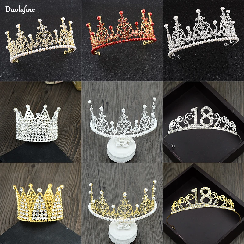 

Ladies Cake Baking Series Crown Fashion Handmade Princess Imitation Pearl Birthday Hair Accessories Bridal Headwear Accessories