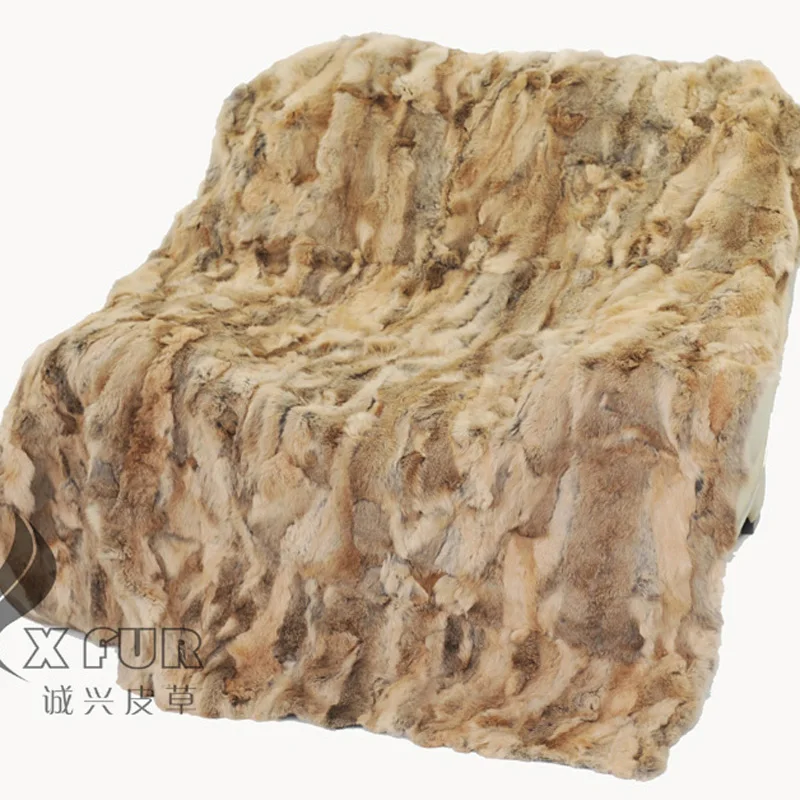 

CX-D-56 150X200cm Home Decor Custom Rabbit Fur Patch Work Shaggy Carpet
