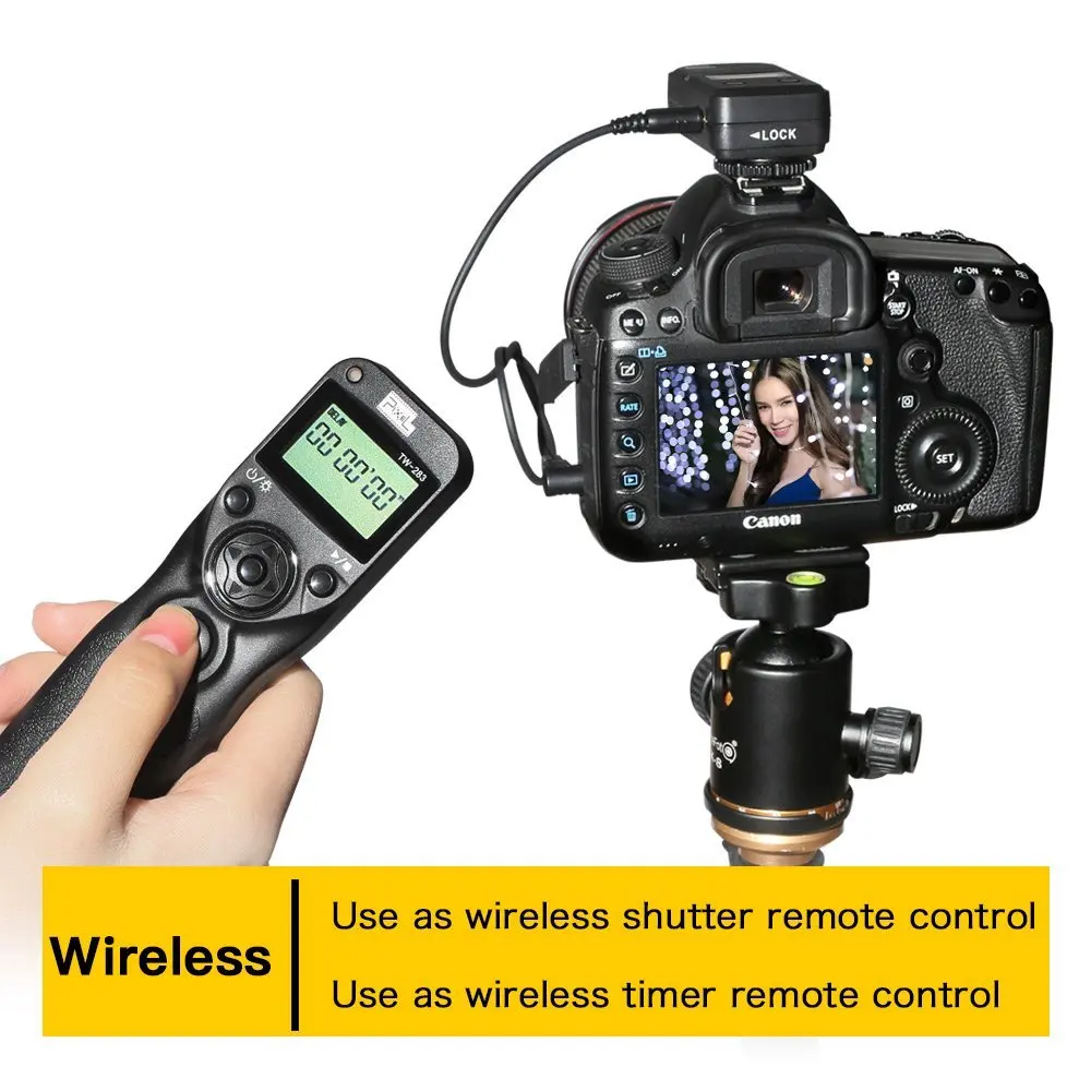 Camera Shutter Connecting Cable 3.5mm-N3 Connecting Plug for Canon EOS Cameras with Pixel Shutter Remote Control TW-283 Series