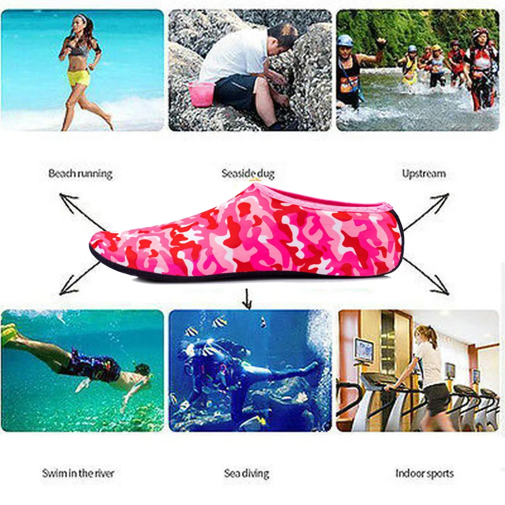 Для мужчин/для женщин обувь для водных видов спорта Нескользящие сетки Aqua носки для девочек Йога упражнения бассейн пляж танцы плавание