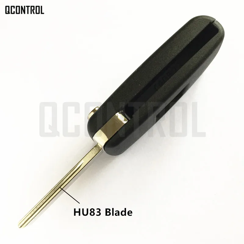 QCONTROL Car Remote Key for PEUGEOT 207 208 307 308 408 Partner <br />Keyless Entry (CE0536 ASK/FSK, 3 Buttons HU83 Blade)-in Car Key from <br />Automobiles