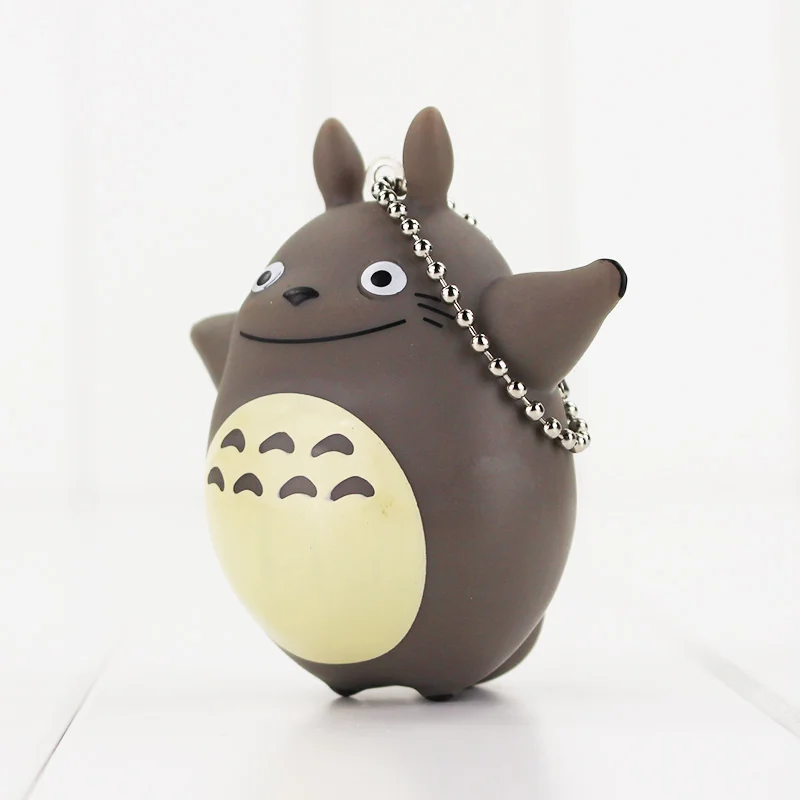 

Cheap Hayao Miyazaki My Neighbor Totoro Action PVC Figure keychain keyring pendant Collectible Model Toy