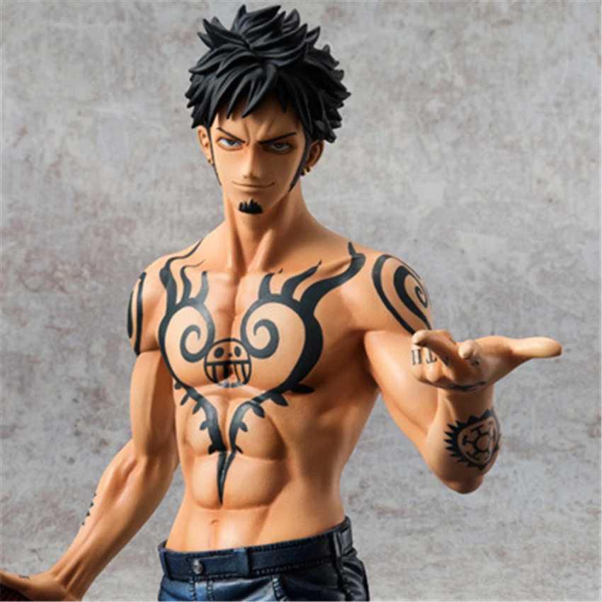 

Haocaitoy POP Anime ONE PIECE 2th Trafalgar Law PVC Action Figures Collectible Original Figuritas Model Toys 24cm