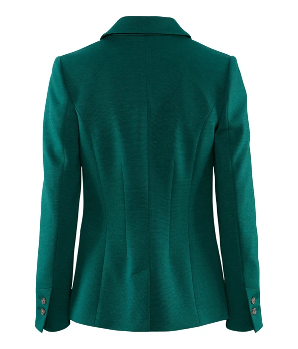 Британский стиль твердых костюм пиджак женщин тонкая пиджаки и куртки мода темно-зеленый Casaco Feminino CO-036