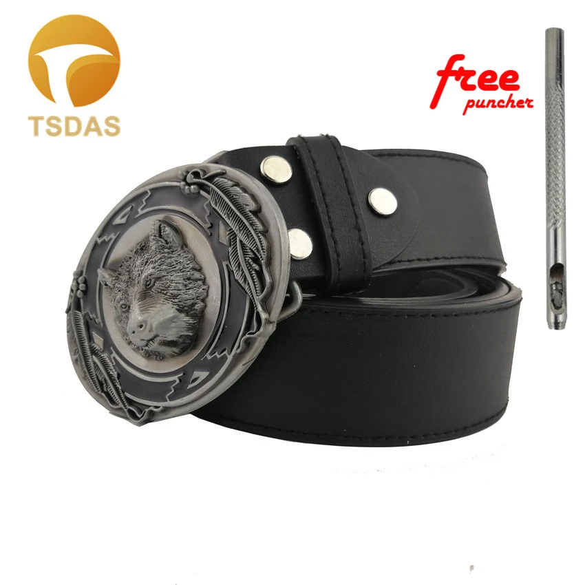 

Retail 3D Wolf Belt Buckle With Silver Finish Metal Western Oval Belt Buckle For Mens Cowboys Belt Free Shipping