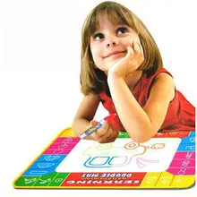 Дети большой воды каракули холст волшебное письмо одеяло 74*50 см