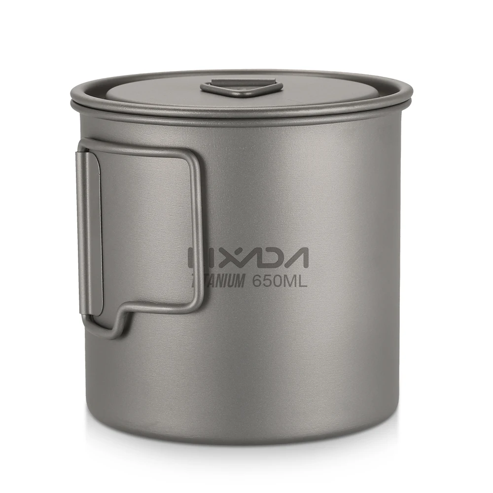 Lixada de titanio Pot Camping al aire libre de titanio taza Camping vajilla Stoveware agua taza al aire libre kamp juego de Picnic caldero Lixada de titanio Pot Camping al aire libre de titanio taza Camping vajilla Stoveware agua taza al aire libre kamp juego de Picnic caldero