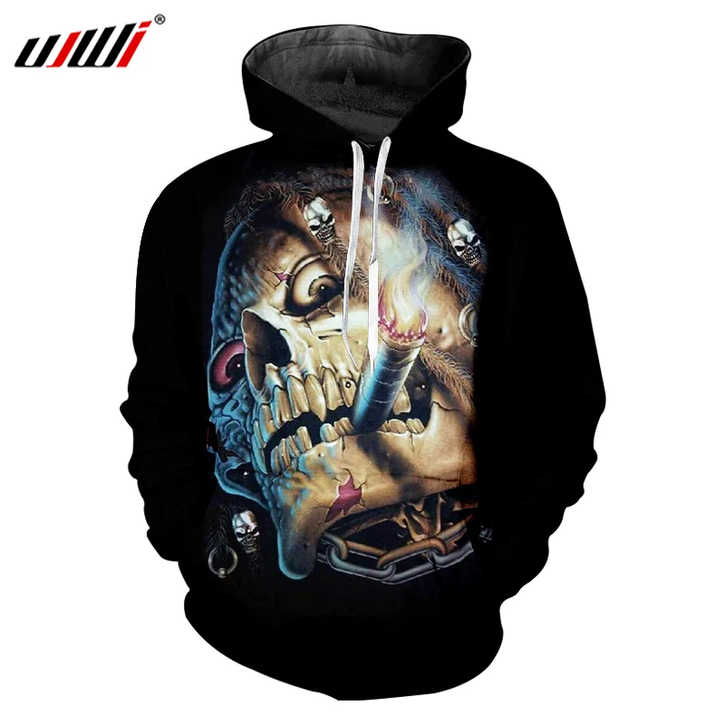 

UJWI Dropshipping Hoodies Men 3d Print Broken Skull Sweatshirt Hoodie Man Hip Hop Streetwear Long Sleeve Hooded Pullovers 6XL