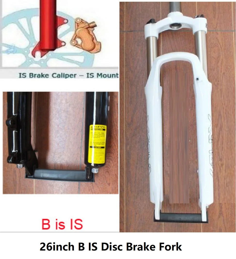 26In B IS Disc Brake White Fork