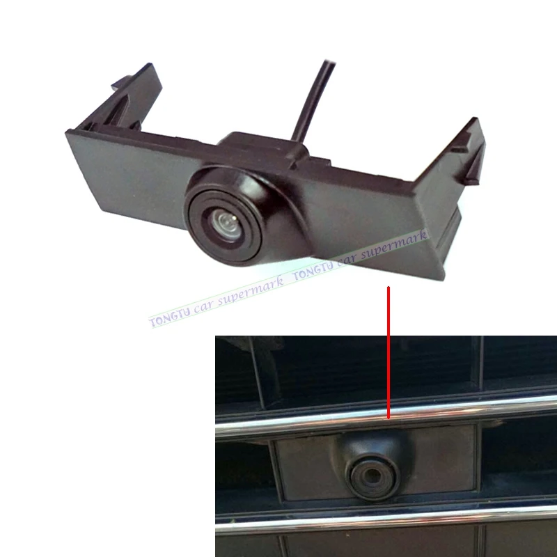 Ночное видение Водонепроницаемый CCD автомобиля вид спереди Логотип парковочная камера для Volkswagen Touareg 2013- поддержка PAL/NTSC ТВ системы