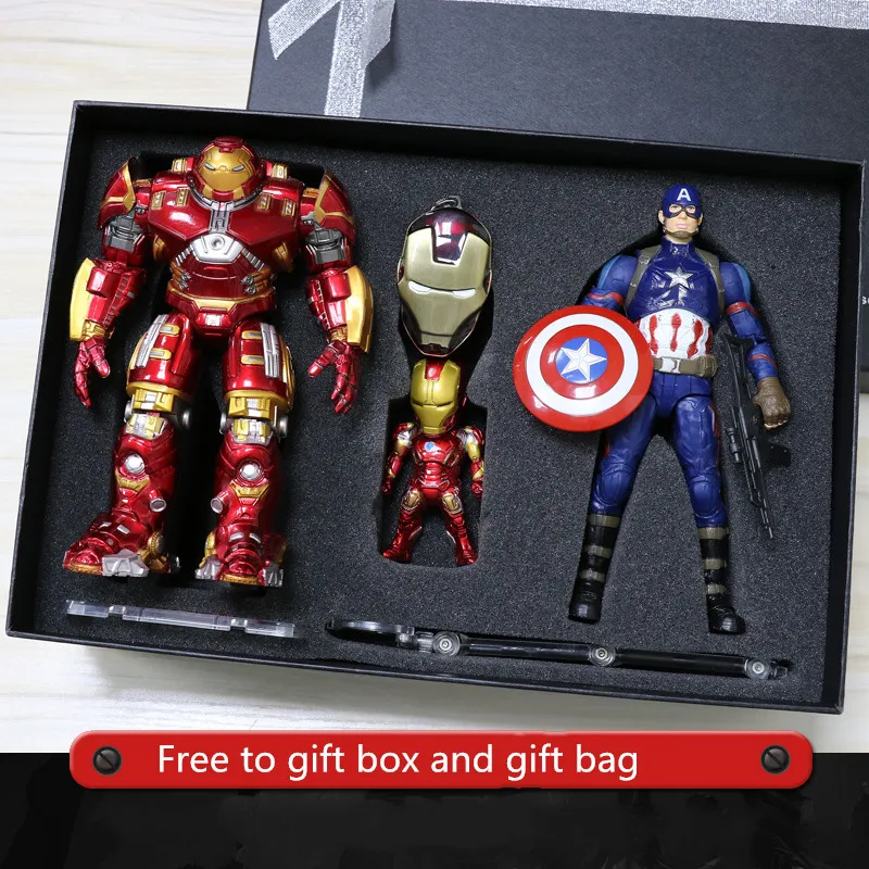 

Marvel Avengers Infinity War Iron Man Spid Man Captain America Hulkbuster Hulk Toy PVC Action Figure For Kids Gift For Kid Gift