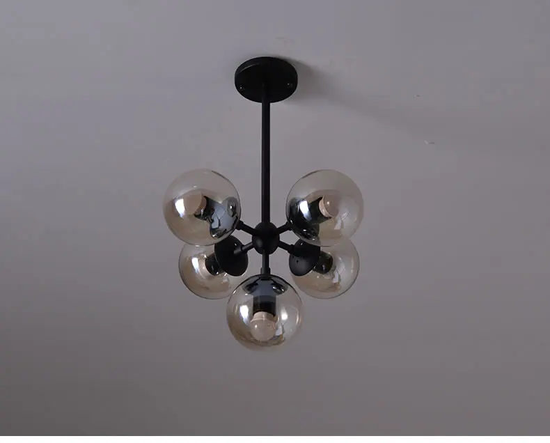 Современный Лофт промышленный MODO люстра светодио дный светодиодная железная стеклянная Подвесная лампа для фойе столовая гостиная