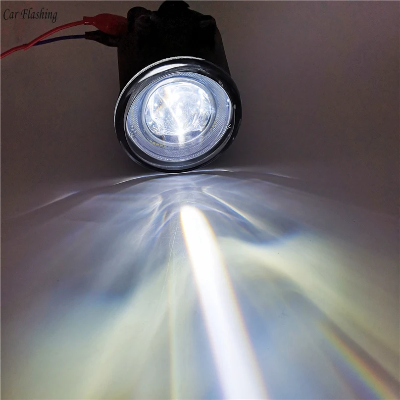 

Car Flashing 2pcs LED Angel Eyes Fog Light Lamp DRL Daytime Running Light Daylight 2 Functions DRL For Toyota Auris 2009-2016