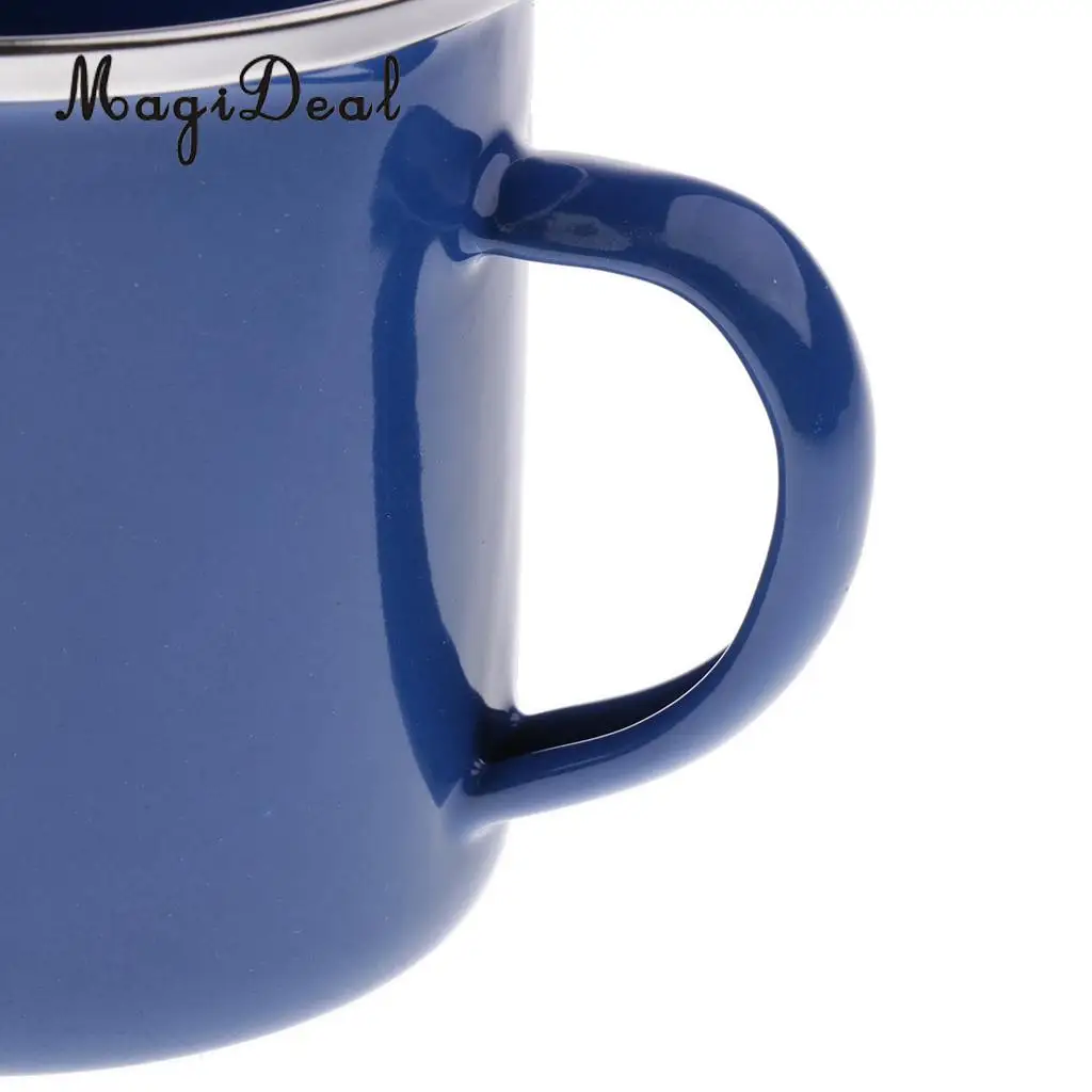 MagiDeal Camping Enamel Mug Cup Enamelware Tea Coffee Mug Vintage Style Great Gift