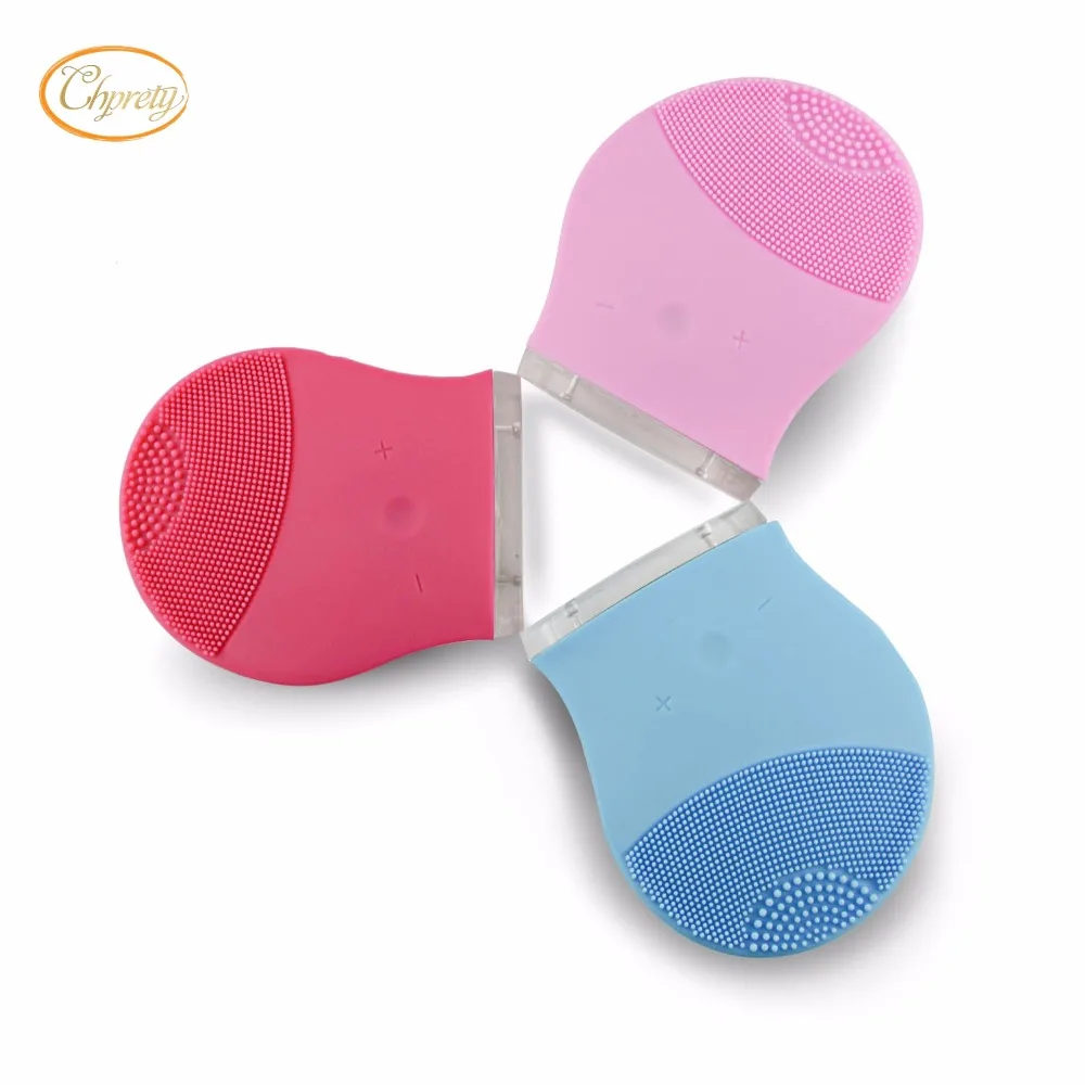 silicone facial cleansing brush for electric facial brush with