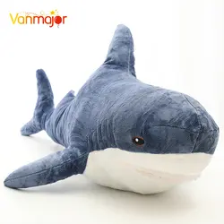 Vanmajor 80-130 см гигантская Акула плюшевая игрушка высокого качества Реалистичная акула игрушка мягкая чучело животное дети подарок Dec