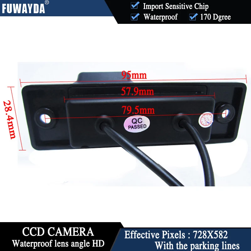 Fuwayda беспроводной ПЗС заднего вида Обратный резервного копирования камера для Toyota 4runner 2005-2012 HD водонепроницаемый
