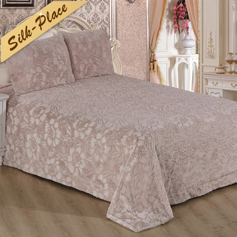 SILK PLACE Soft Blankets For Bed Cotton Blanket Bedspread Bedding
