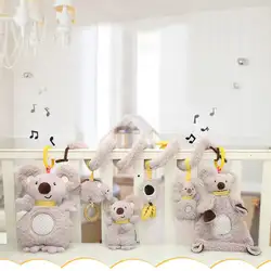 Детские игрушки Спящая Младенческая Удобная музыкальная плюшевая погремушка игрушка кукла многофункциональное полотенце слюнявчик
