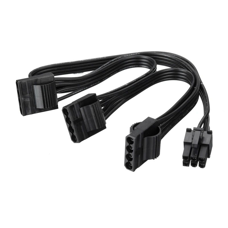 S SKYEE 40 + 15 см видеокарта 18AWG 6Pin штекер 1 порт к 4 порту Molex разъем мама компьютерный