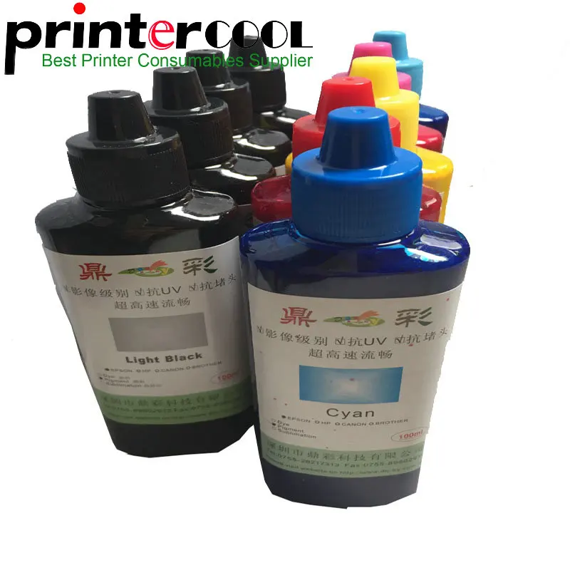 

Einkshop Universal pigment ink 9 Color 100 ML/Bottle for Epson SureColorP600 P800 Stylus Pro3800 3880 Printer Refill ink Pigment