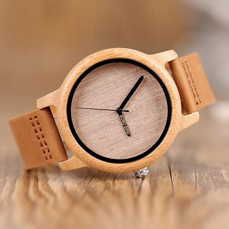 BOBO BIRD L-A22 BOBO BIRD Wooden Watch Engrave logo on Needle Wood Casual Fashion Women Men Watches Ship from Russia to Russia