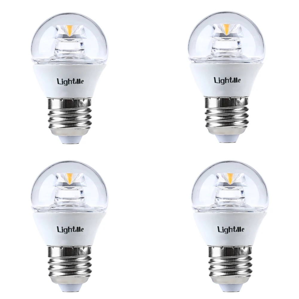 

Lightme 4Pcs 5W 110-240V 420Lm E27 G45 LED Bulbs