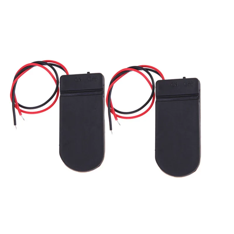 

2Pcs 6V Battery Holder 2x 2032 Button Cell Case ON/OFF Switch 6 Volt Output FG