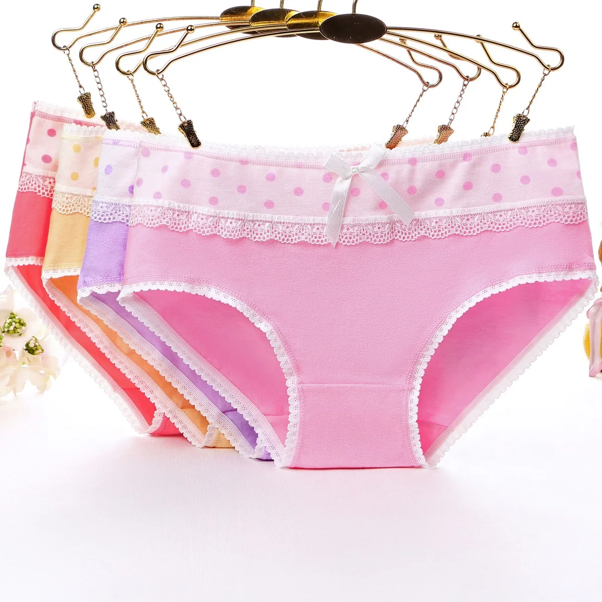 2019 Ladies Underwear Woman Panties Sexy Lace Plus Size Panty Transparent Middle-Rise Cotton Briefs Intimates New Hot Sale |
