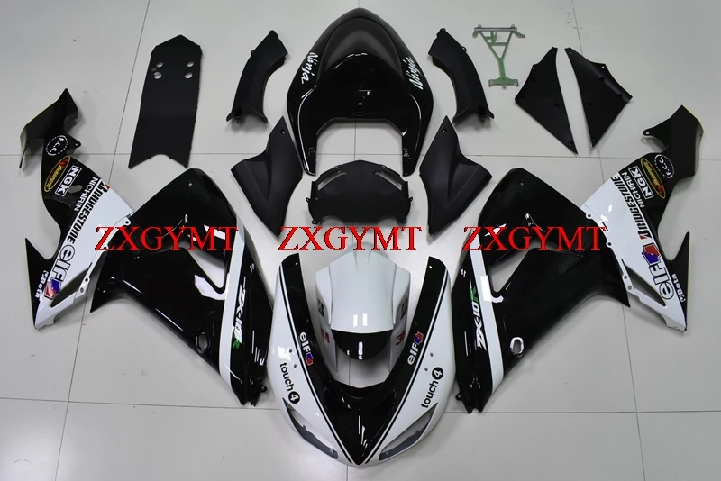 

Full Body Kits for Ninja ZX 10r 2006 - 2007 Plastic Fairings for Kawasaki ZX10r 07 Black White Body Kits for Kawasaki ZX10r 2007