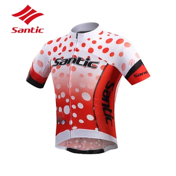 

Santic Jersey Cycling Jersey Men Summer Breathable Motocross Jersey Bike Bicycle Cycling Clothing Downhill Jersey Ciclismo
